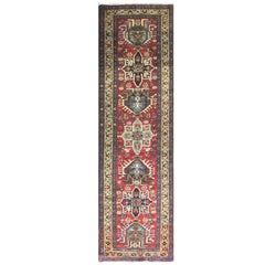 Antique Persian Karaja/ Heriz Runner, 2'9" x 10'.