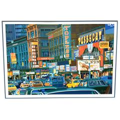 1980s Postmodern Pop Serigraph Signed and Numbered by Michael Osterweil