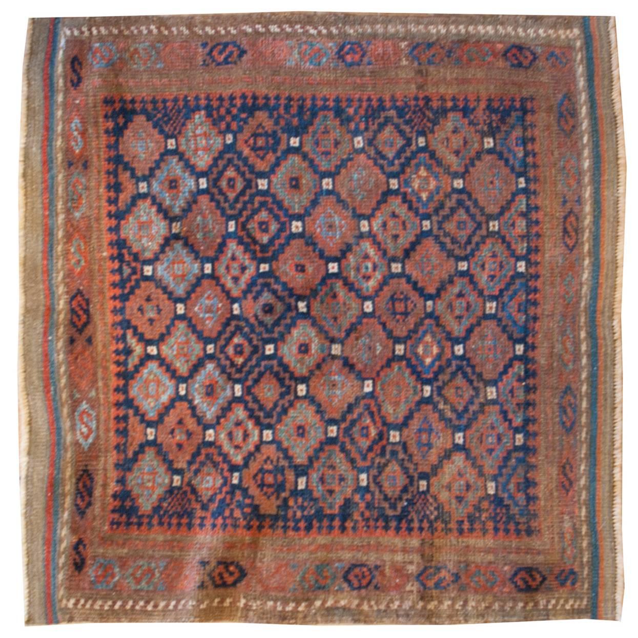 Special 19th Century Petite Baluch Rug For Sale