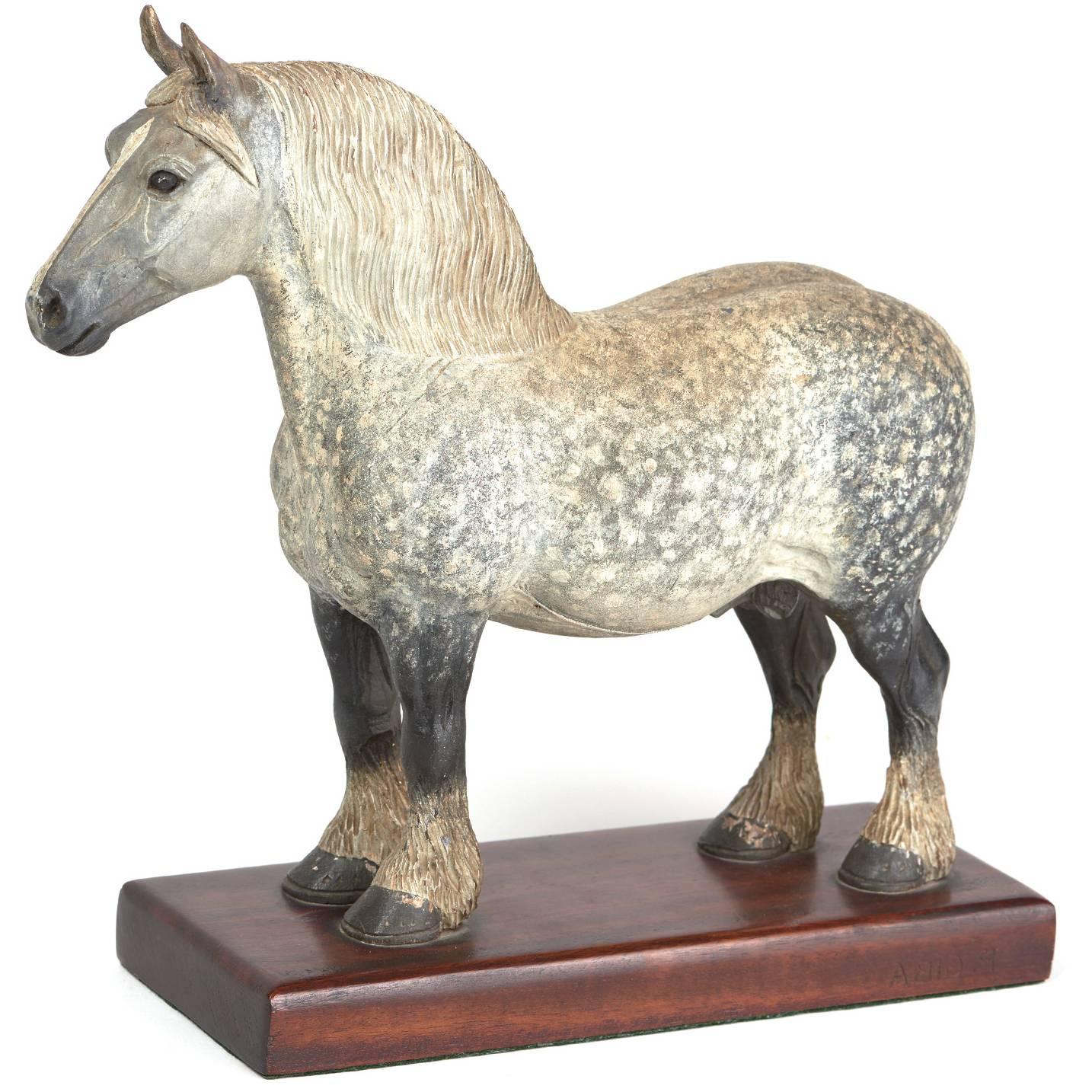 Peter Giba Carved Percheron Horse