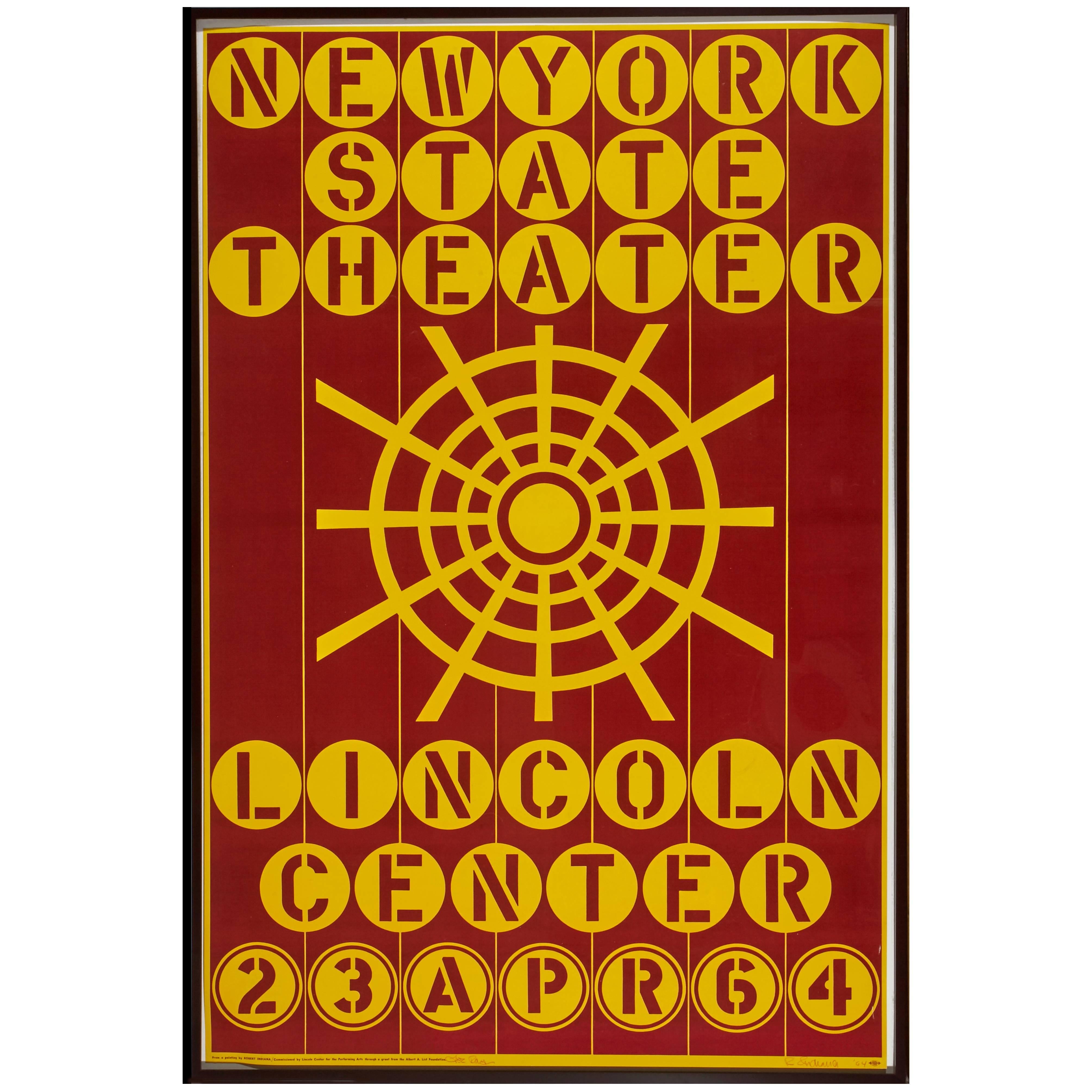 Robert Indiana, New York State Theatre, Lincoln Center Poster For Sale