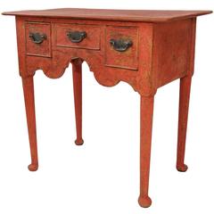 English George II Period, Mid-18th Century Painted Lowboy, circa 1740 9