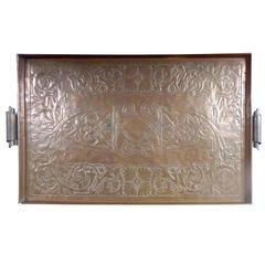 English Aesthetic Period Arts & Crafts Liberty & Co. Copper Tray