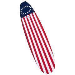 Vintage Stars and Stripes, American Navy Flag Surfboard by Hanson, c 1962 Fully Restored