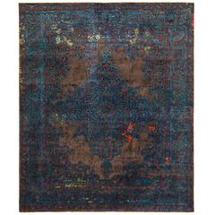 Tabriz Fashion Artwork Blue from Erased Heritage Carpet Collection by Jan Kath