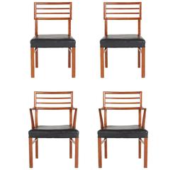 Robsjohn-Gibbings Style Mid-Century Modern Teak Chairs, circa 1960