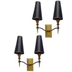 Maison Petitot Signed Pair of Sconces