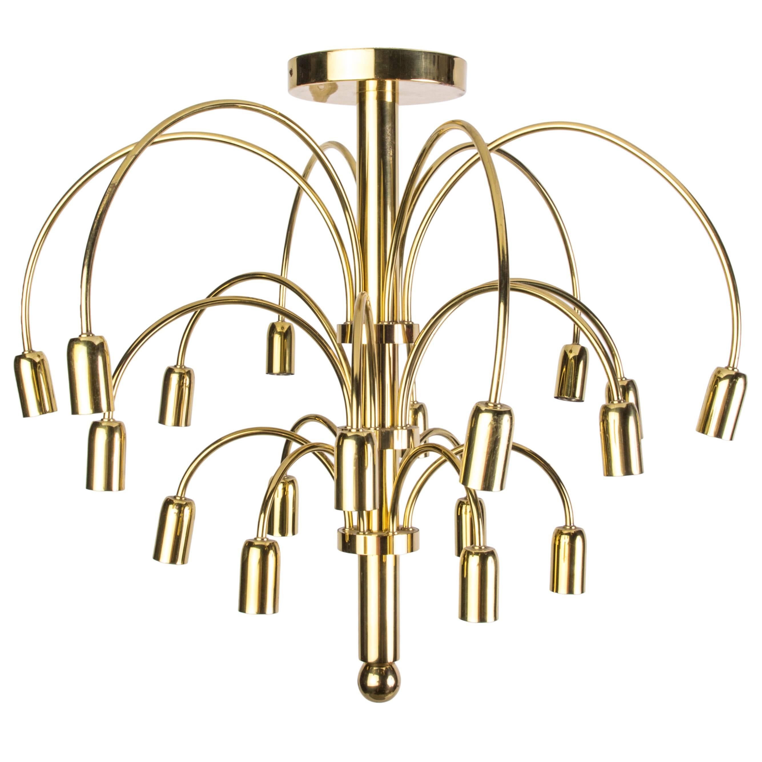 Luxe Italian Cascade Chandelier For Sale