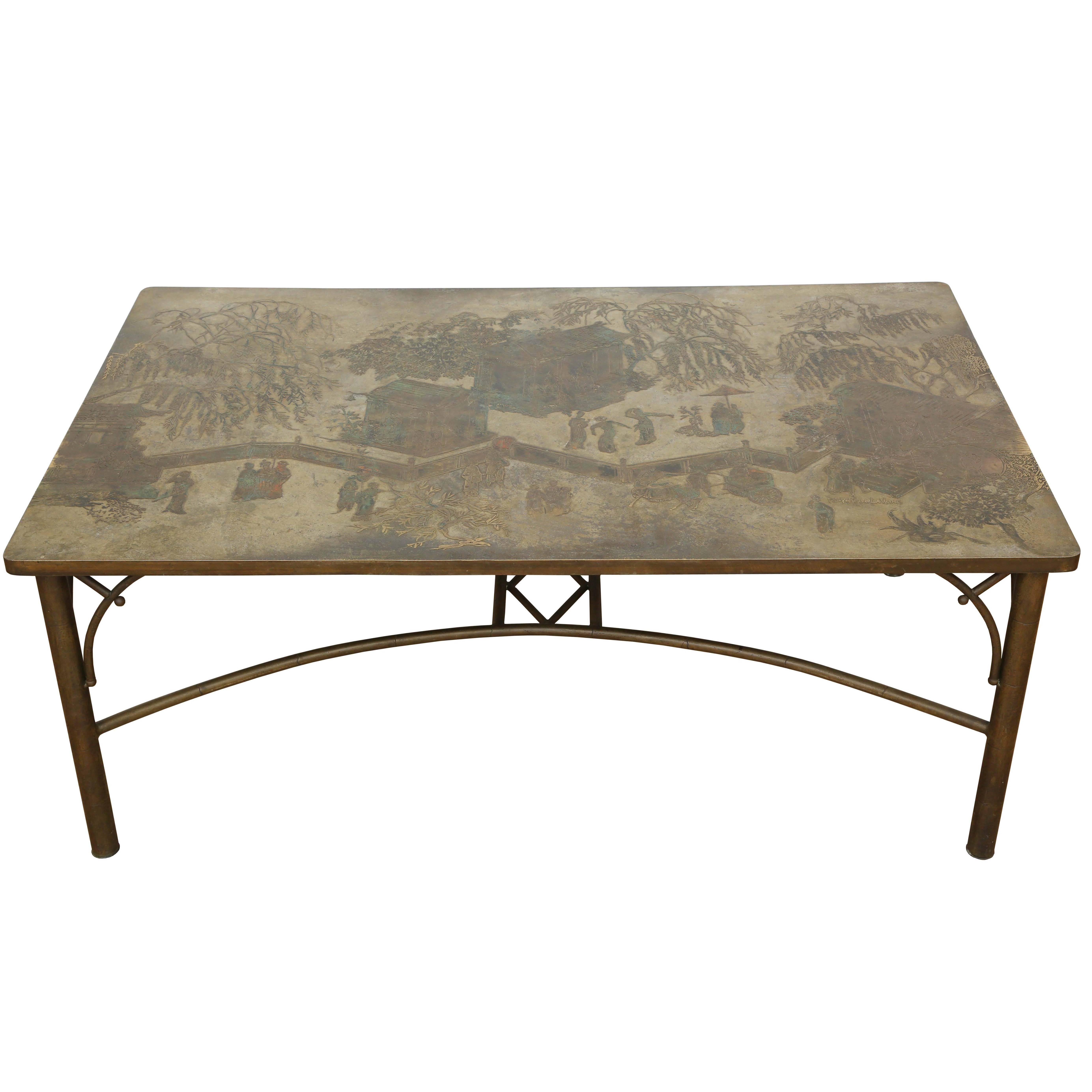 Rare Phillip and Kelvin Laverne Tao Dining Table