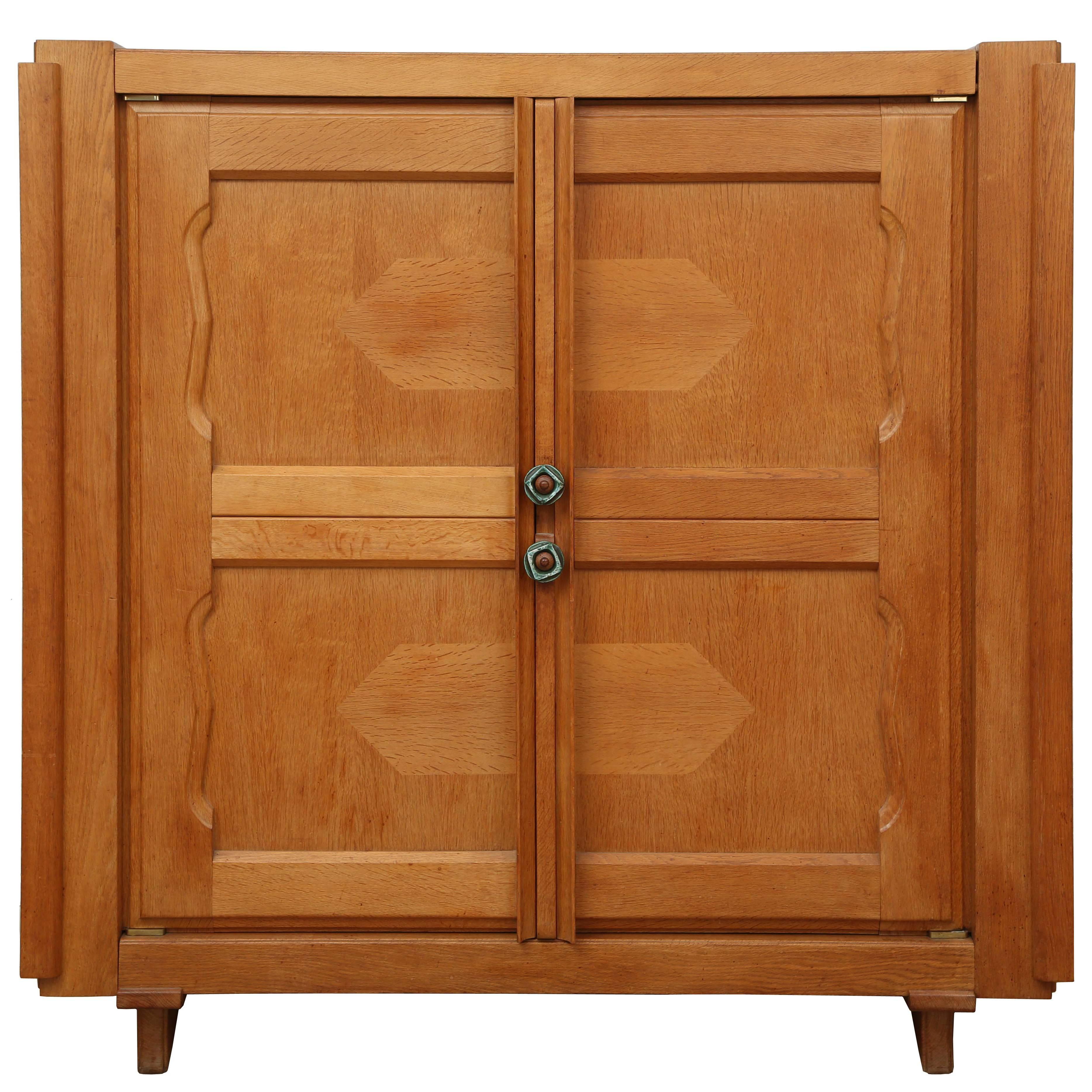 French Oak Cabinet by Guillerme et Chambron