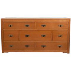 Clean Lined Asian Inspired Dresser in the Manner of Dunbar