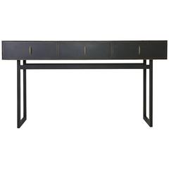 Gotham Console Table in Customizable Wood, Metal and Resin 1