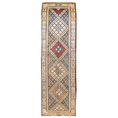 Antique Wonderful Early 20th Century Saveh Kilim Runner