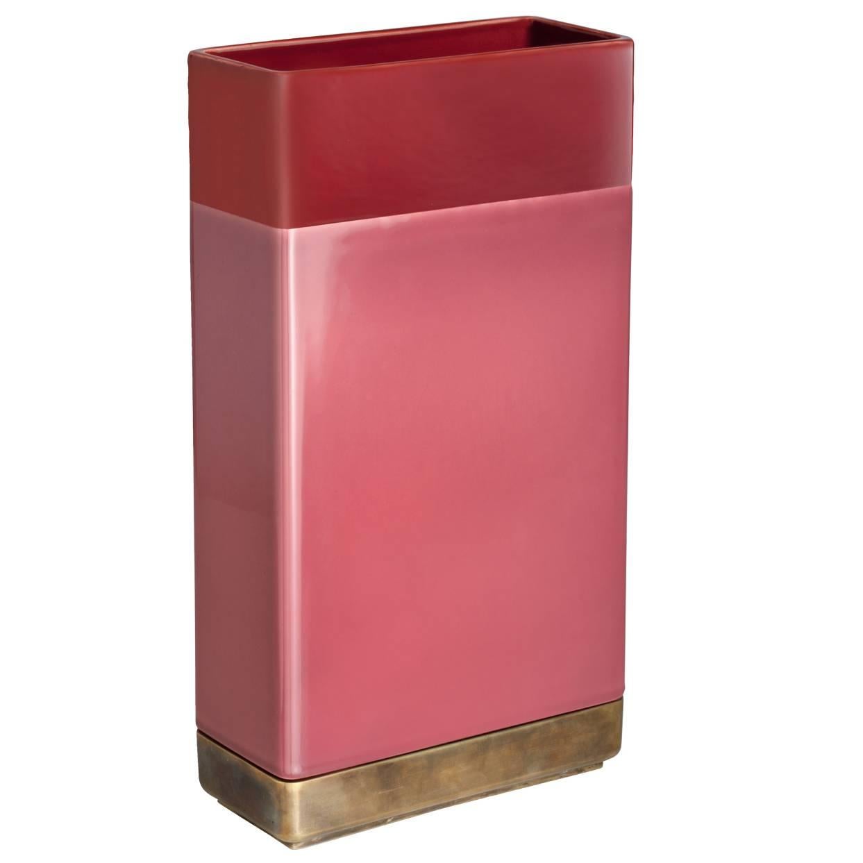 Vase rouge de Dimorestudio en vente