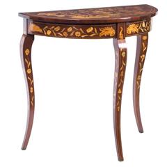 18th Century Dutch Marquetry Console Table