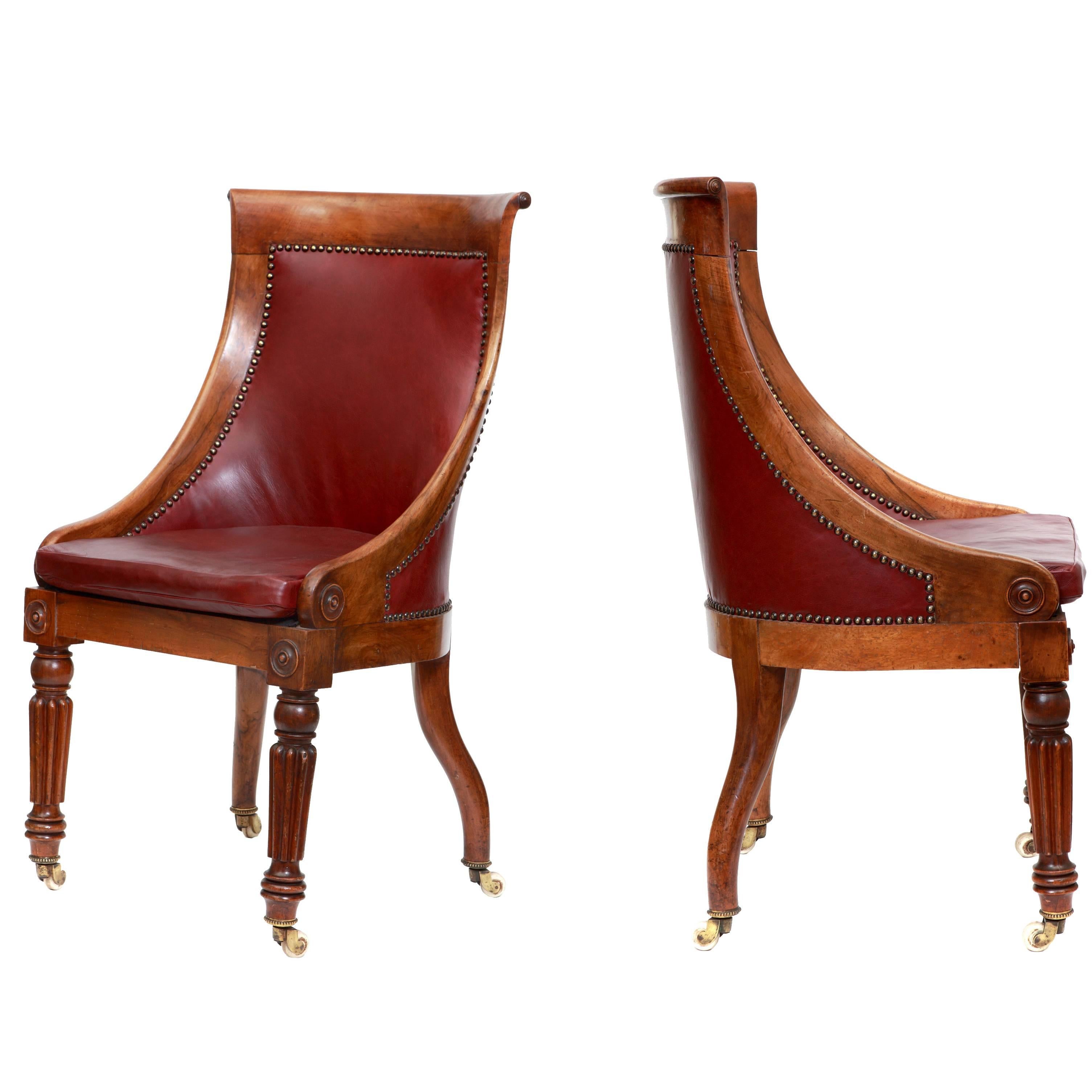 Pair of William IV Bergeres For Sale
