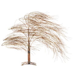 Curtis Jere Wall Sculpture of Tree with Billowing Branches