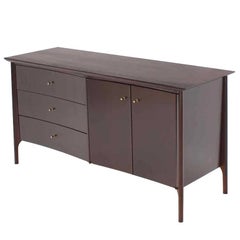 Dark Walnut Solid Brass Pulls Hardware Dresser