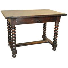 French 18th Century Louis XIII Style Side Table or Writing Table