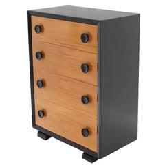 Two-Tone Mid-Century Modern Four-Drawer Dresser