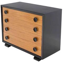 Art Deco Two-Tone Four-Drawer Dresser 7