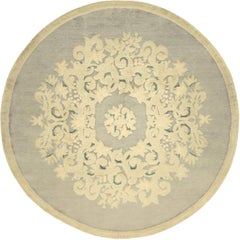 Vintage Circular Savonnerie Carpet