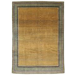 Vintage Persian Qum Rug