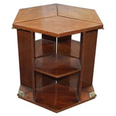 Eugene Printz, Walnut Folding Bookcase Table, 1930 5
