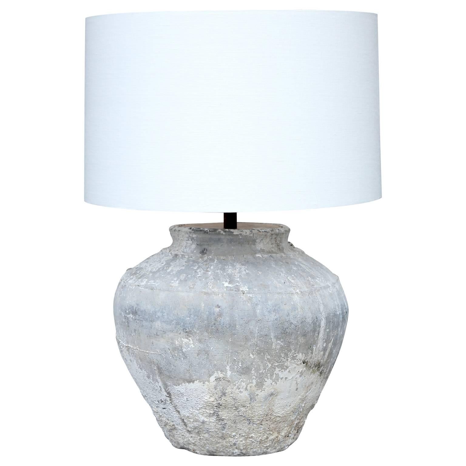 Terracotta Water Jar Lamp