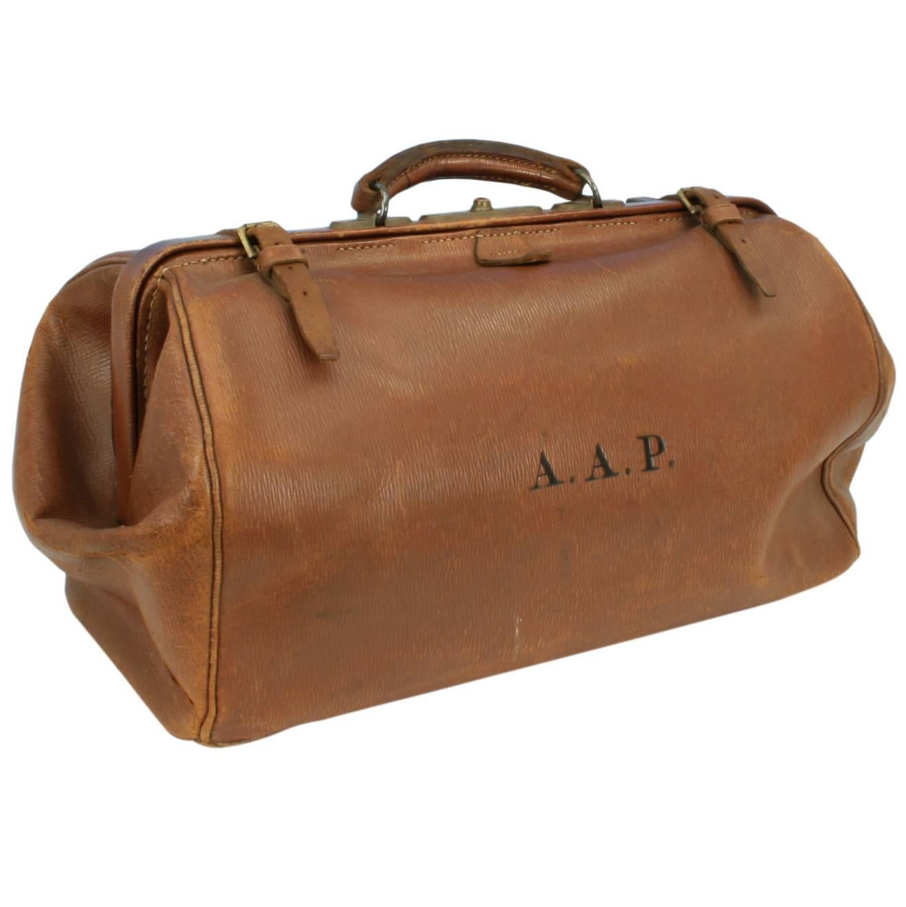 Leather Gladstone Bag at 1stDibs