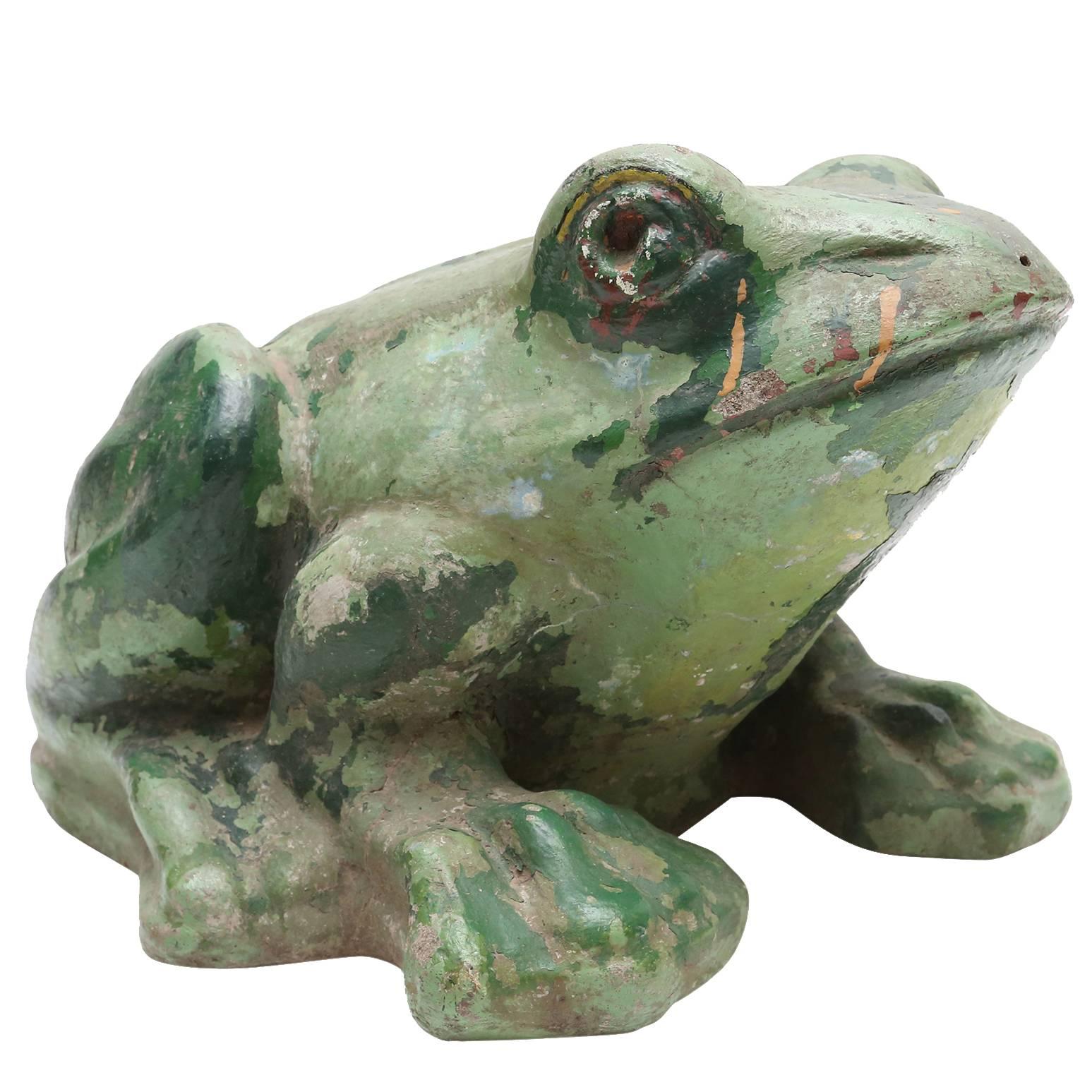 Stone Frog Sculpture