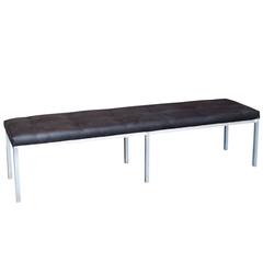 Brushed Aluminum Bench by JG Furniture