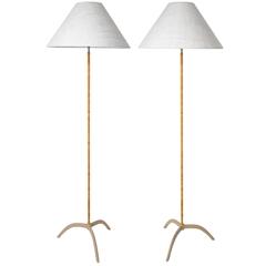 Pair of Paavo Tynell Floor Lamps, Model 9615, 1940s 9