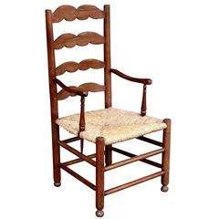 19th Century French Provincial Ladder Back Armchair 7