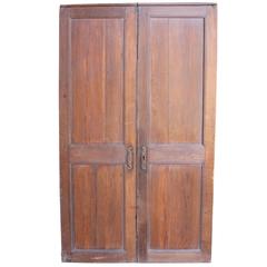 Pair of Antique French Oak Cupboard Doors Pair of Antique French Oak Cupboard Doors