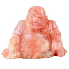 Rose Quartz Carved Buddha