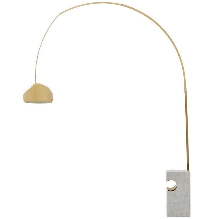Vintage Brass Arc Floor Lamp at 1stDibs