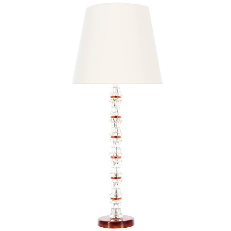 Stacked Crystal Floor Lamp by Carl Fagerlund for Orrefors at 1stDibs