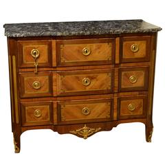 18th Century Louis XV Marble Topped Commode