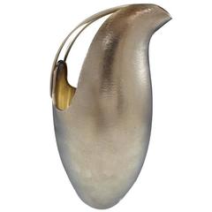 De Vecchi Sterling Silver Vase Pitcher Water Jug Mid-Century Modern, Italy 11