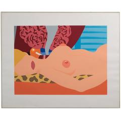 Retro Iconic Tom Wesselmann original lithograph nude "For Sedfre, " 1969﻿