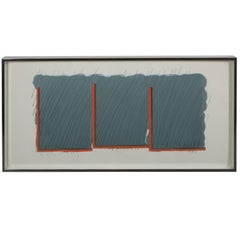 MidCentury Modern Abstract Color Field Pop Art Lithograph by Richard Smith