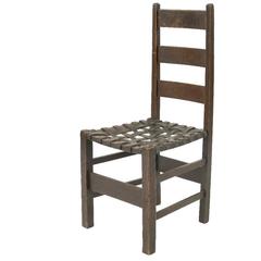Oak Arts and Crafts Letchworth Ladder Back Chair by Heals