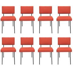 Set of Eight Chairs by Gerard Guermonprez, Guermonprez Edition, 1958