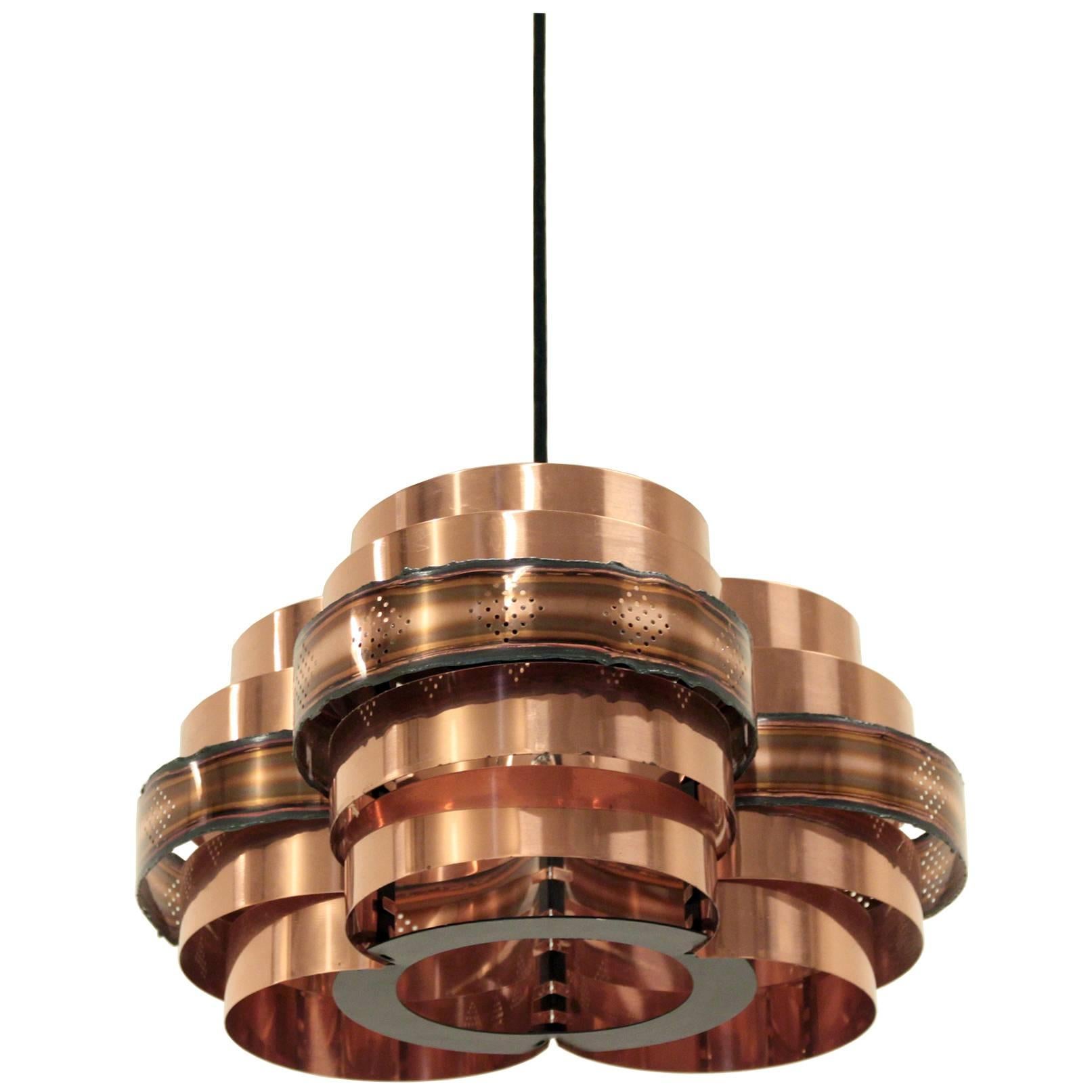 Scandinavian Mid-Century Ceiling Light by Verner Schou, 1970s