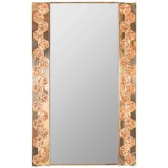 Brass-Plated, Interior Lit Surround Mirror