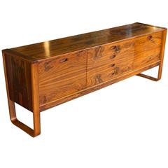 Vintage English Mid-Century Uniflex Rosewood Sideboard