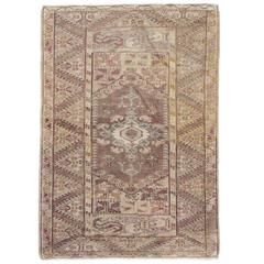 Vintage Turkish Oushak Rug 12