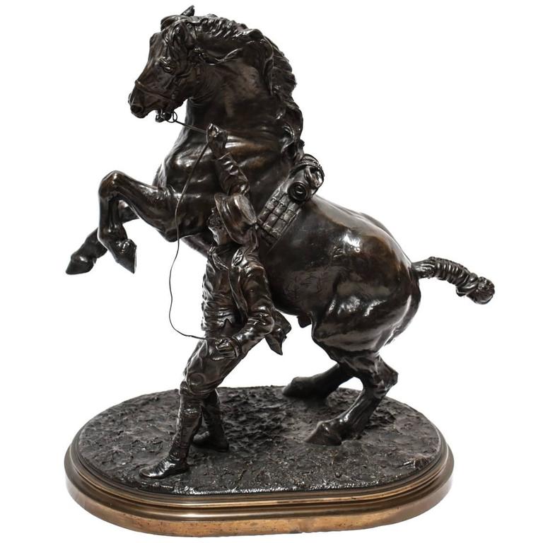 19th Century Bronze Sculpture of a Stallion by Sir Edgar Joseph Boehm