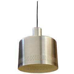 Elegant 1960s Danish Aluminum Pendant Light